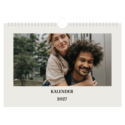 Fotokalender A4 — Simpel ivoor [omslag]