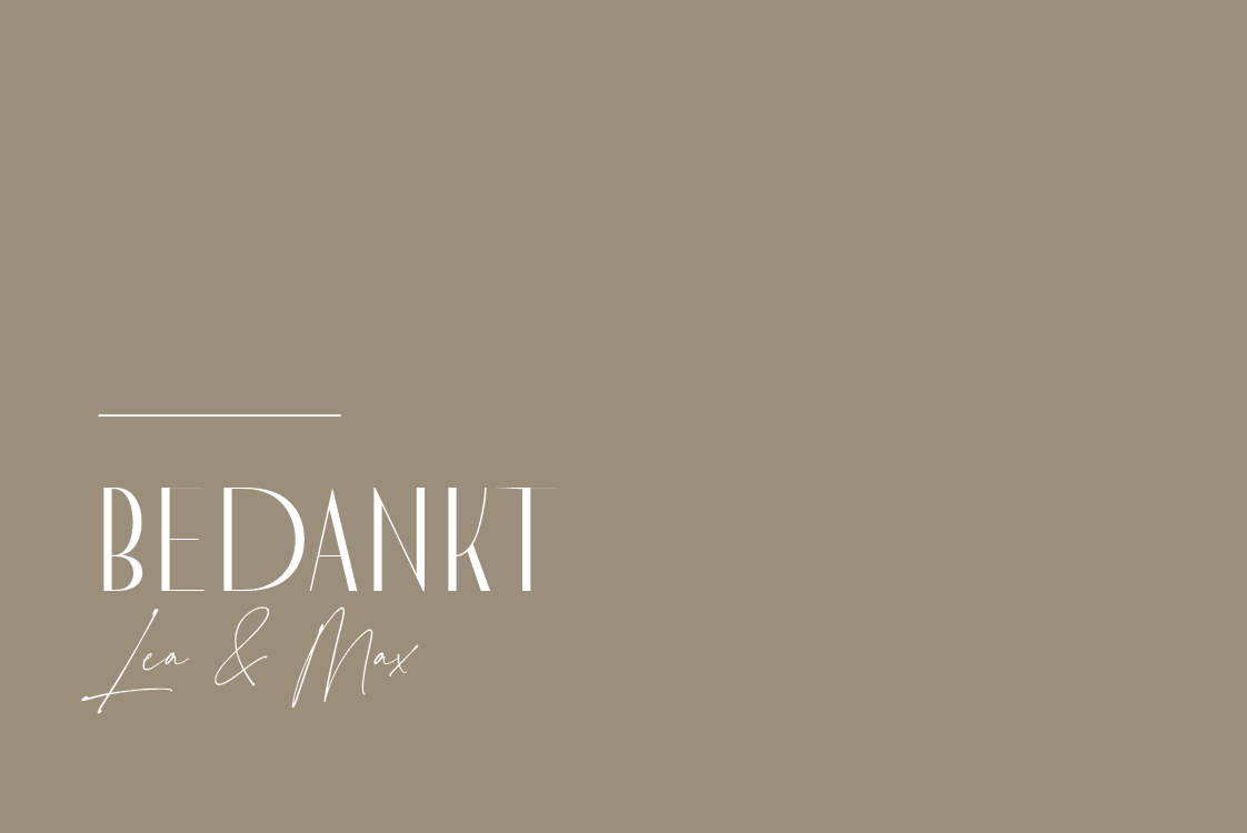 Bedankkaarten — Perfecte combi