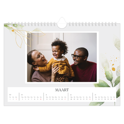 Fotokalender A4 — Bloemen splash [Maart]