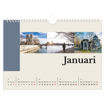 Fotokalender A4 — Bezienswaardigheden van de wereld