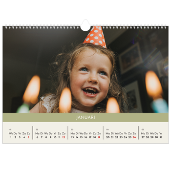 Fotokalender A3 — Pastel hoofdstukken