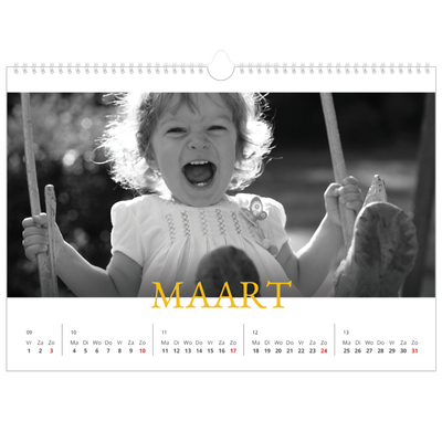Fotokalender A3 — Historische stijl [Maart]
