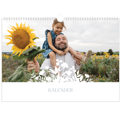 Fotokalender A3 — Bloemen motief [omslag]