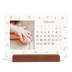 Bureaukalender met houten standaard  — Gelukzalig kers [Februari]