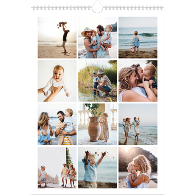 Verjaardagskalenders A3 — Eenvoudig blokkenpatroon [omslag]