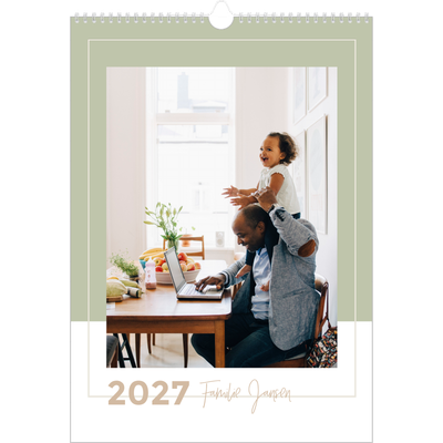 A3 Familieplanners — Aardse tonen - gezinsplanner 5 personen [omslag]