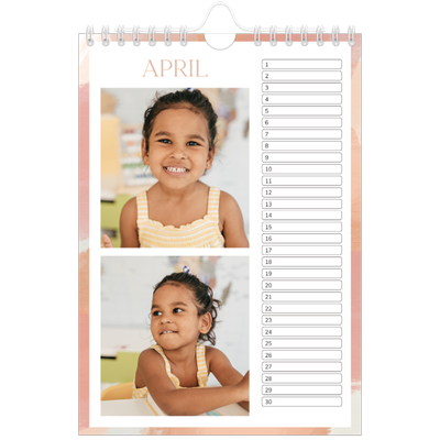 Fotokalender A5 — Verfkwast effect [April]