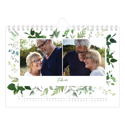 Fotokalender A5 — Klassieke bloemen [Februari]