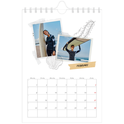 Fotokalender A5 — Plakboek flair [Februari]