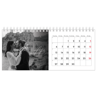 Bureaukalenders — Elegant schrift [April]