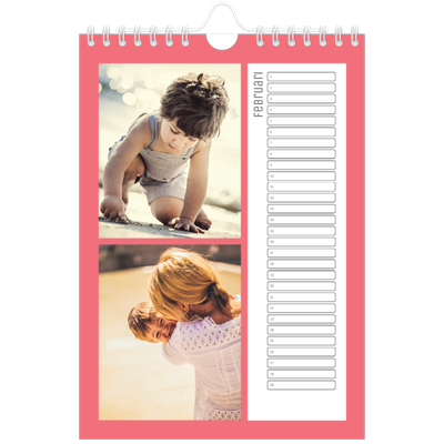 Fotokalender A5 — Kleurrijke kaders [Februari]