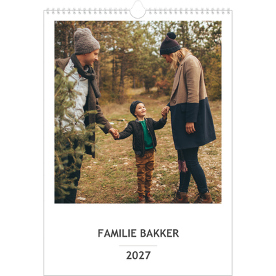 A3 Familieplanners — Simplistisch - gezinsplanner 3 personen [omslag]