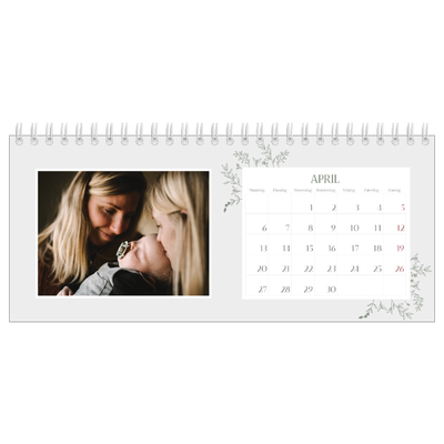 Bureaukalenders — Hand gemaakte bloemen [April]