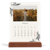 Bureaukalender met houten standaard  — Inkt & klimop [Februari]
