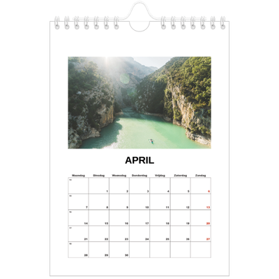 Fotokalender A5 — Eenvoudige foto [April]