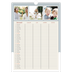 A3 Familieplanners — Aardse tonen - gezinsplanner 4 personen [Januari]