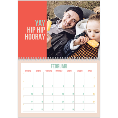 Fotokalender A4 Dubbel (30 x 40 cm) — Oogverblindend mooi [Februari]