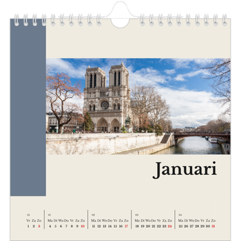 Fotokalender Vierkant — Bezienswaardigheden van de wereld