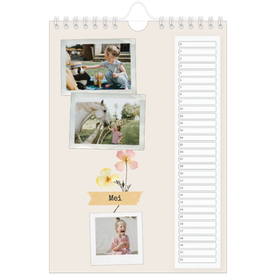 Fotokalender A5 — Vintage scrapbook [Mei]