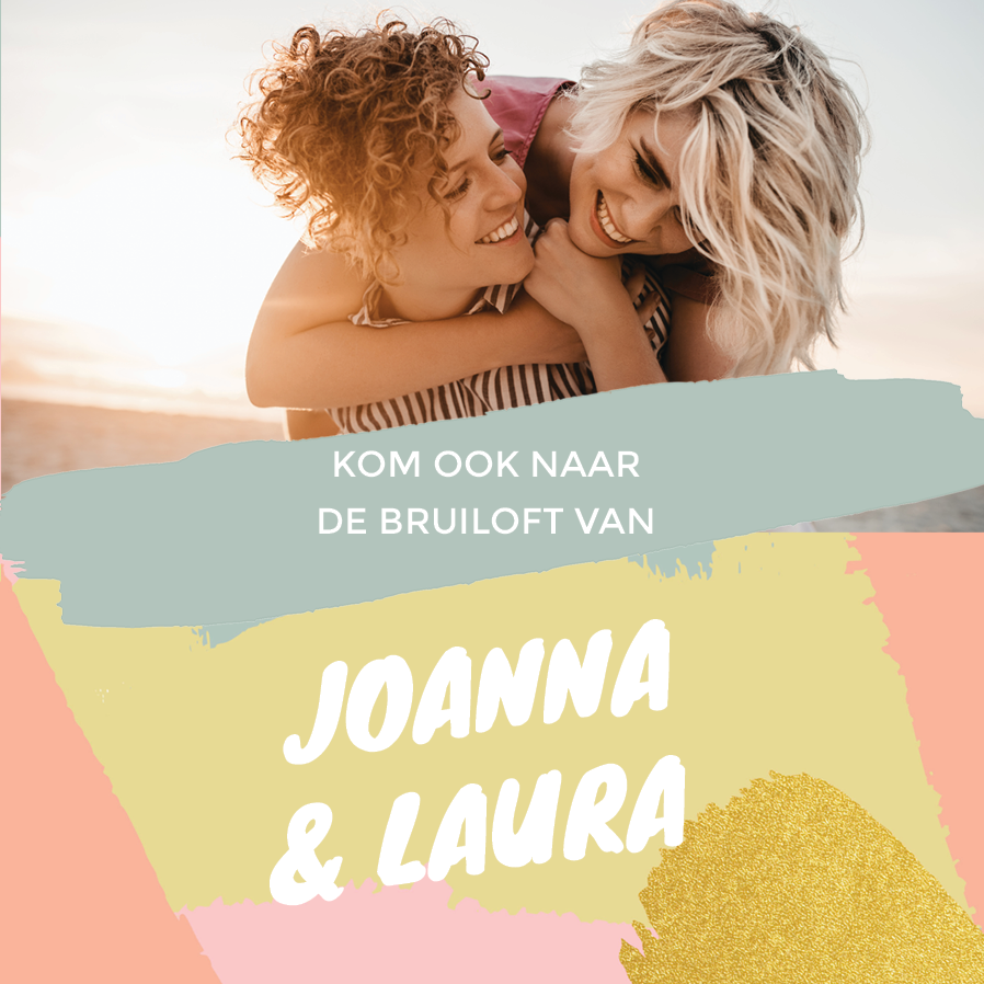 Uitnodigingen — Penseelstrepen