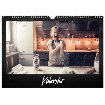 Fotokalender A3 — Krijtbord stijl [omslag]