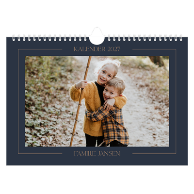 Fotokalender A4 — Pruisisch blauw [omslag]
