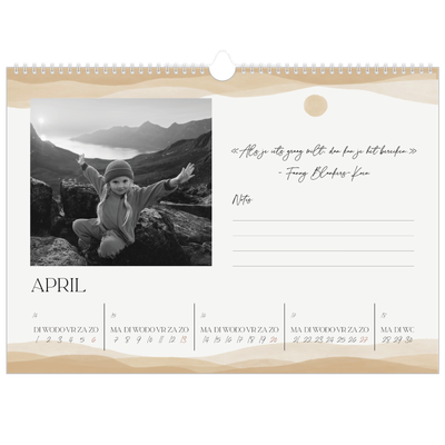 Fotokalender A3 — Welzijn quotes [April]