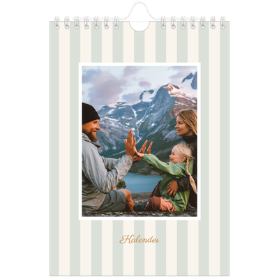 Fotokalender A5 — Schrift en strepen [omslag]