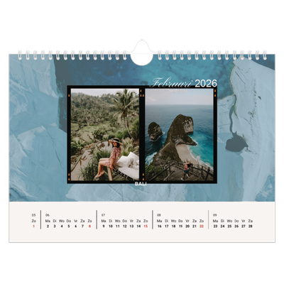 Fotokalender A4 — Zin in avontuur [Februari]
