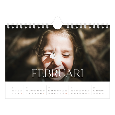 Fotokalender A5 — Twaalf grote maanden [Februari]