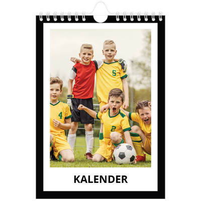Fotokalender A5 — Compleet zwart kader [omslag]
