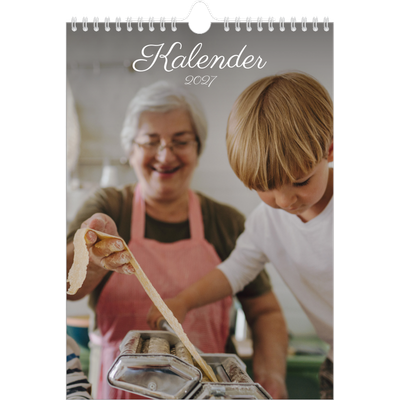 Fotokalender A4 (20 x 30 cm) — Handgeschreven maanden [omslag]