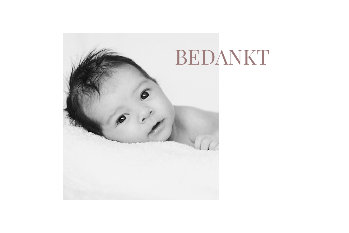Bedankkaarten — Welkom - eenvoudig