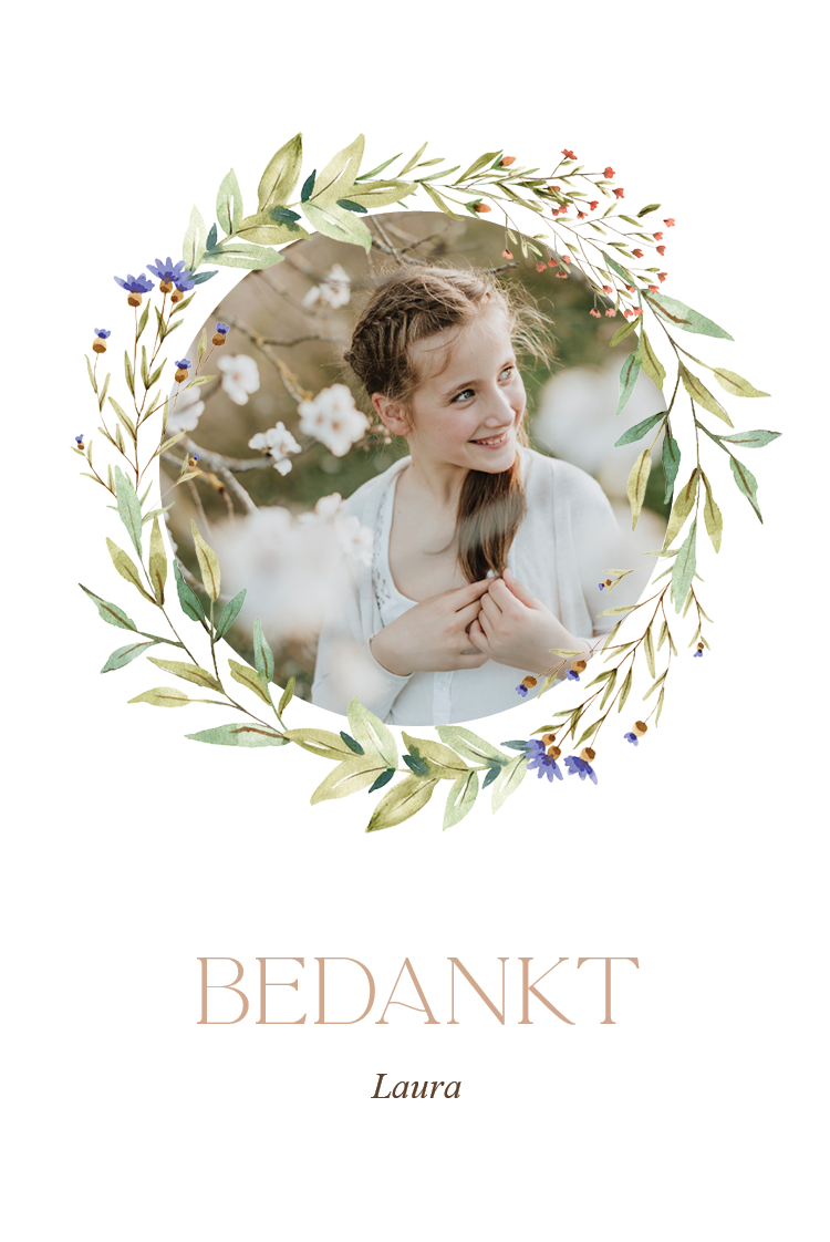 Bedankkaarten — Fijne wilde bloemen
