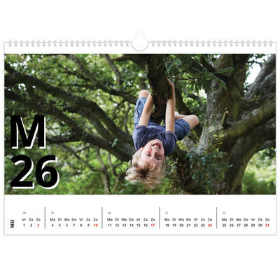 Fotokalender A3 — Letter stijl [omslag]
