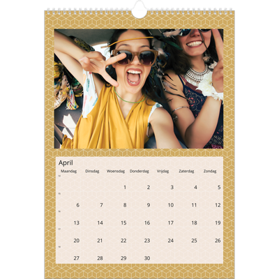 A3 Jaarkalenders — Geometrisch [April]