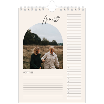 Fotokalender A5 — Boog van herinneringen [Maart]