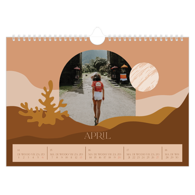 Fotokalender A4 — Neutrale bergen [April]