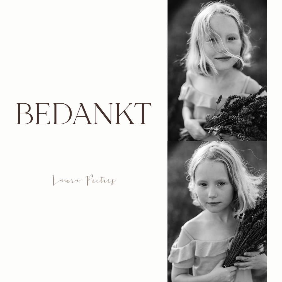 Bedankkaarten — Tijdloos design