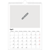 Fotokalender A4 (20 x 30 cm) — Ontwerp je eigen fotoproduct [April]