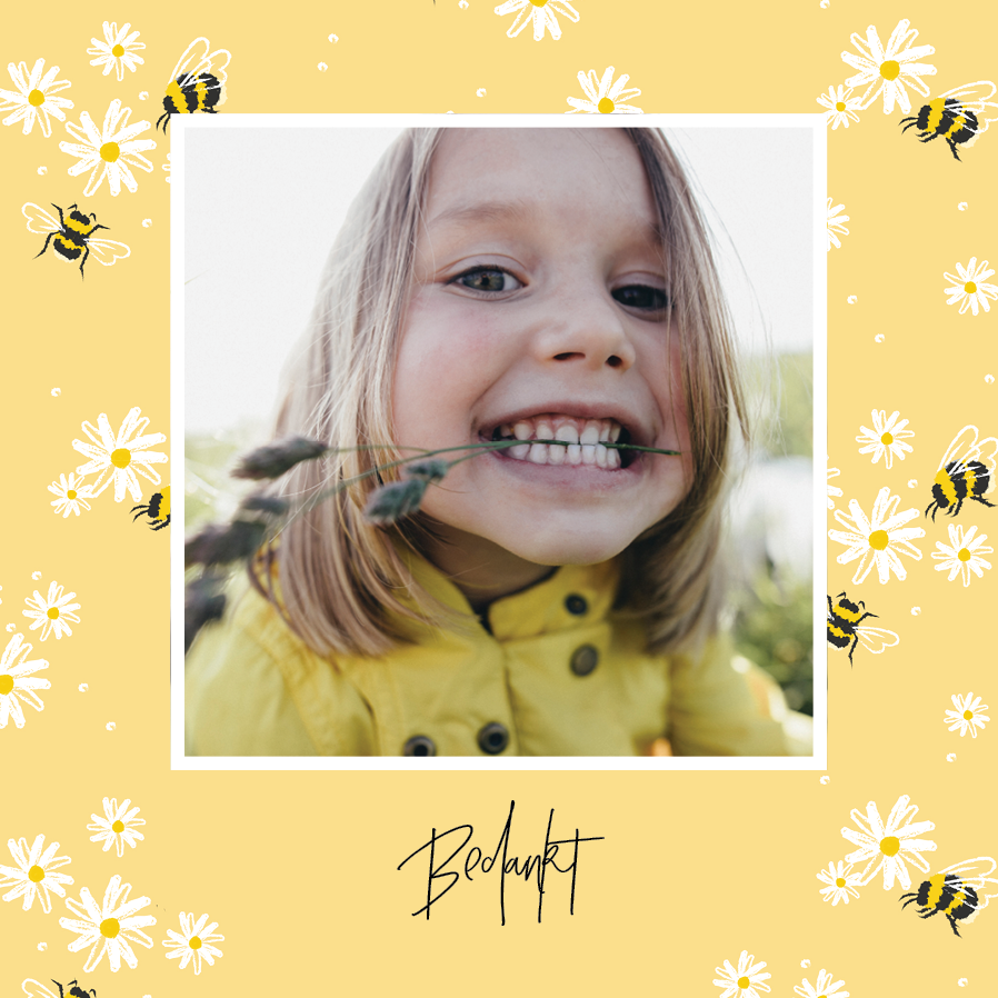 Bedankkaarten — Bijen bedankje