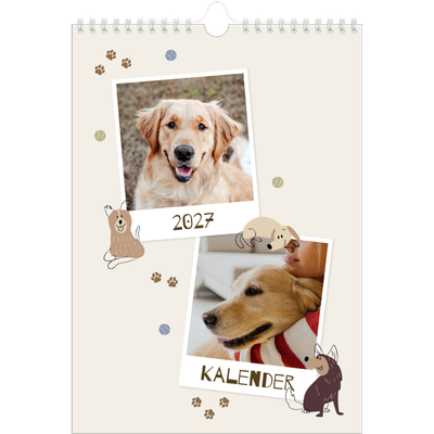 Fotokalender A4 (20 x 30 cm) — Speelse puppy [omslag]