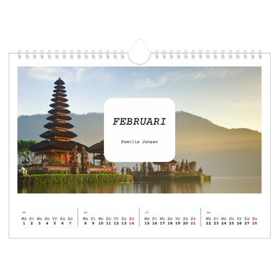 Fotokalender A4 — Het hele verhaal [Februari]