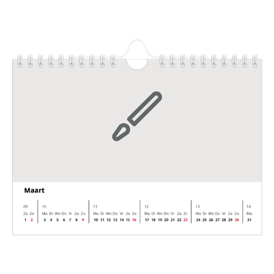 Fotokalender A5 — Ontwerp je eigen fotoproduct [Maart]