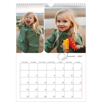Fotokalender A3 — Momentopnamen en schrift