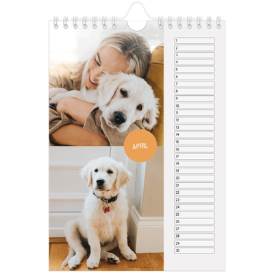 Fotokalender A5 — Fotosticker [April]