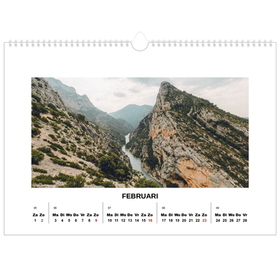 Fotokalender A3 — Eenvoudige foto [Februari]