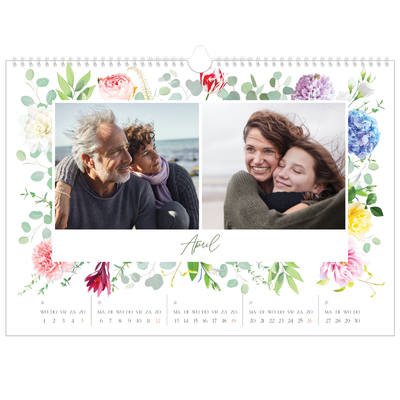 Fotokalender A3 — Klassieke bloemen [April]