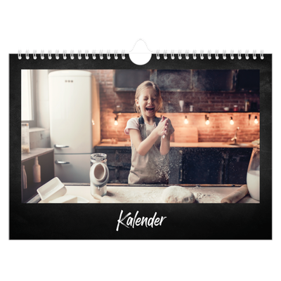 Fotokalender A4 — Krijtbord stijl [omslag]