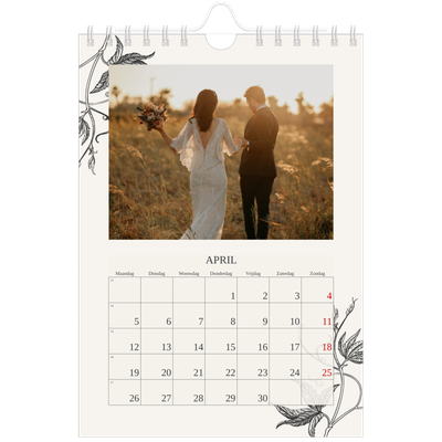 Fotokalender A5 — Inkt & klimop [April]